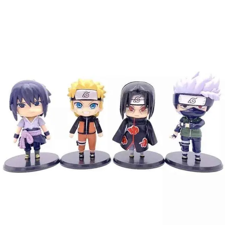 Naruto - Kakashi - Sasuke - Itachi Set X 4 Figuras 10cm en Bolsa Anime NR012