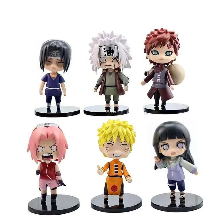 Naruto set 6 Figuras 10cm en Bolsa Anime Loose N8429