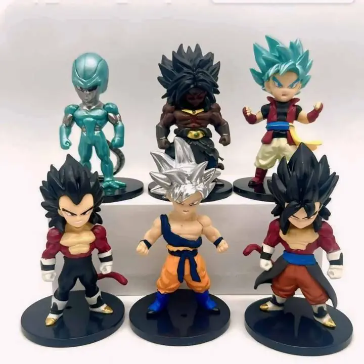Goku Xeno Vegeta Cooler Vegetto SSJ 4 Set X6 Figuras 9cm en Bolsa Anime Dragon Ball GT D2647