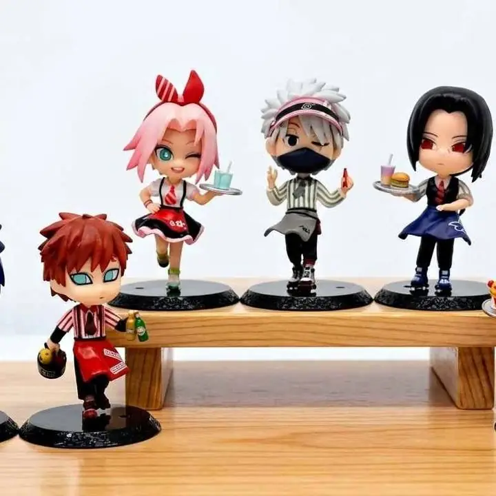 Ikuto Gaara Sakura Kakashi Nana Set X 6 Figuras 10cm en Bolsa Anime Naruto N5578