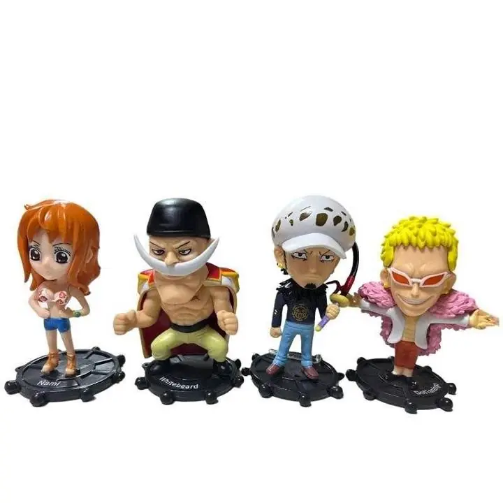 Nami Law Donquixote Whitebeard Set X 4 Figuras 10cm en Bolsa Anime One Piece L1968