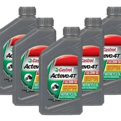 Aceite Castrol 4t Actevo Caja 6 U. Mineral 20w50 Bap Motos