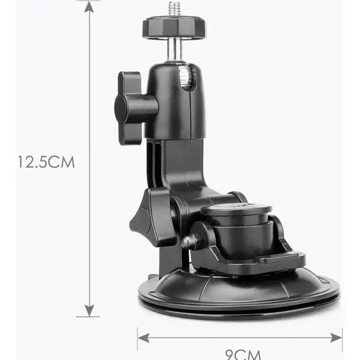 Soporte Sopapa VGSION para Parabrisas: Universal para Celular, GPS, GoPro e Insta 360 grados