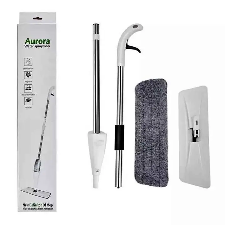Mopa trapeador lampazo spray automaticaaurora blanco para pisos limpieza rapida sin balde