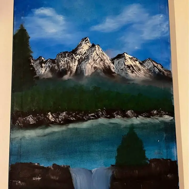 Cuadro Pintado A Mano en Acrílico Nature