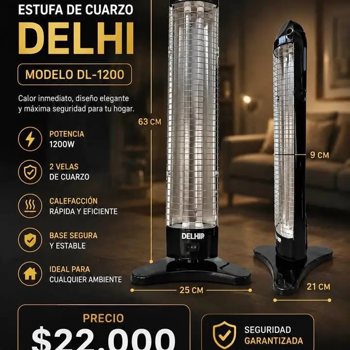 Estufa dos velas Delhi