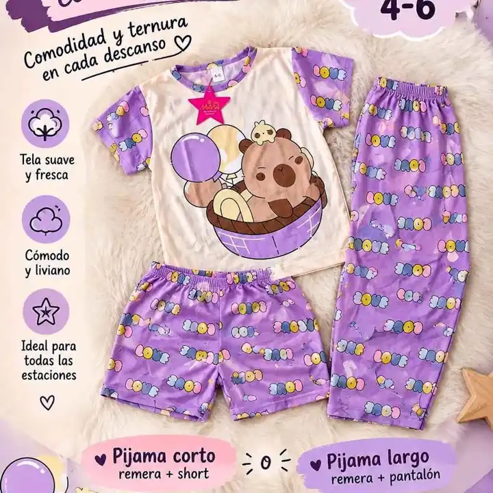 Pijamas 3 Piezas