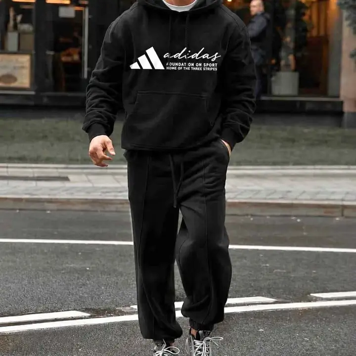 Buzo logo cursiva Adidas