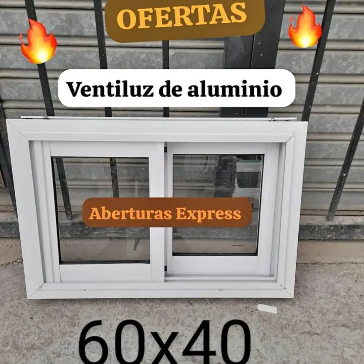 Ventiluz ECONÓMICOS 60x40 • Aberturas Express • Envios directos de Fabrica