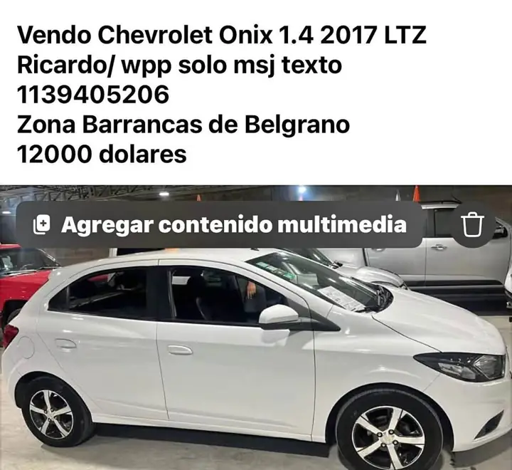 Vendo Chevvrolet Onix 1.4 LTZ