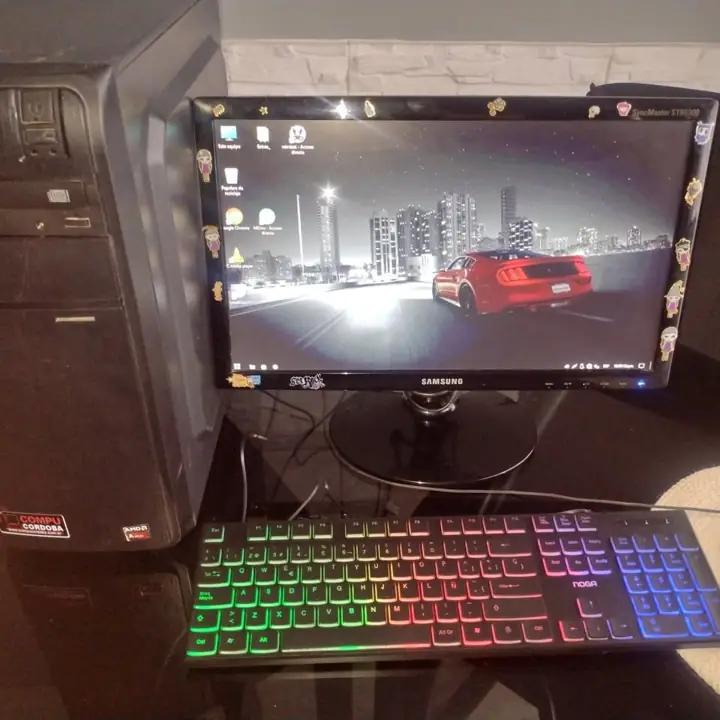 PC apu A4 4000+ENVIO GRATIS+4GB DDR3+JUEGOS consolas+freefire+wifi+monitor de 19+WINDOWS 10