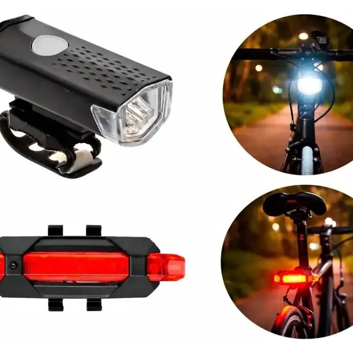 Set de Luces de Bicicleta Premium Recargables USB