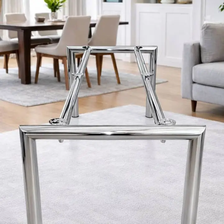 Base de mesa desarmable cromo
