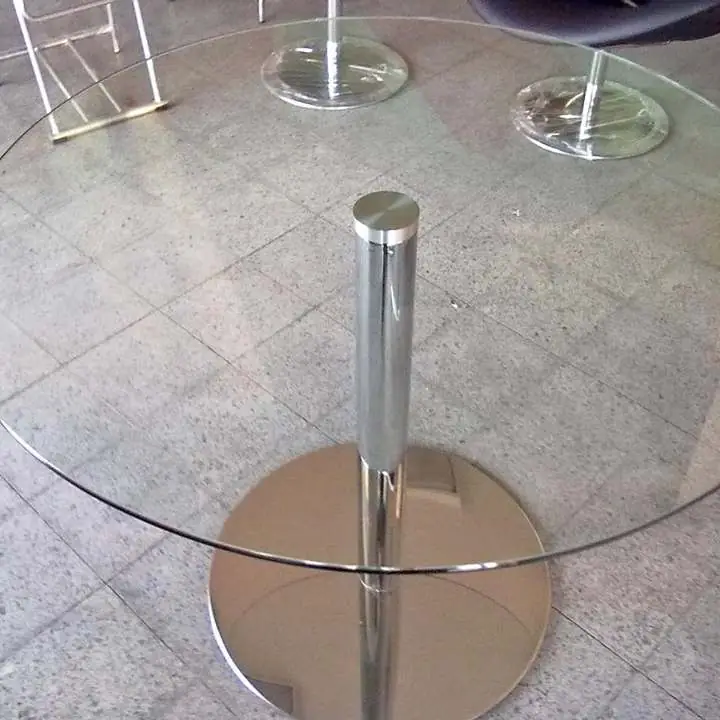 Mesa redonda 1 mtrs Cristal