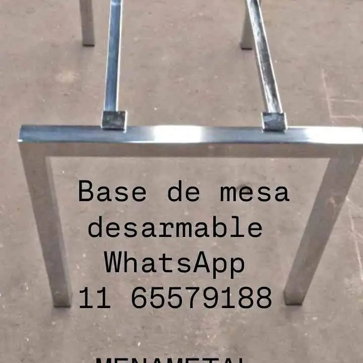 Base de mesa cromo