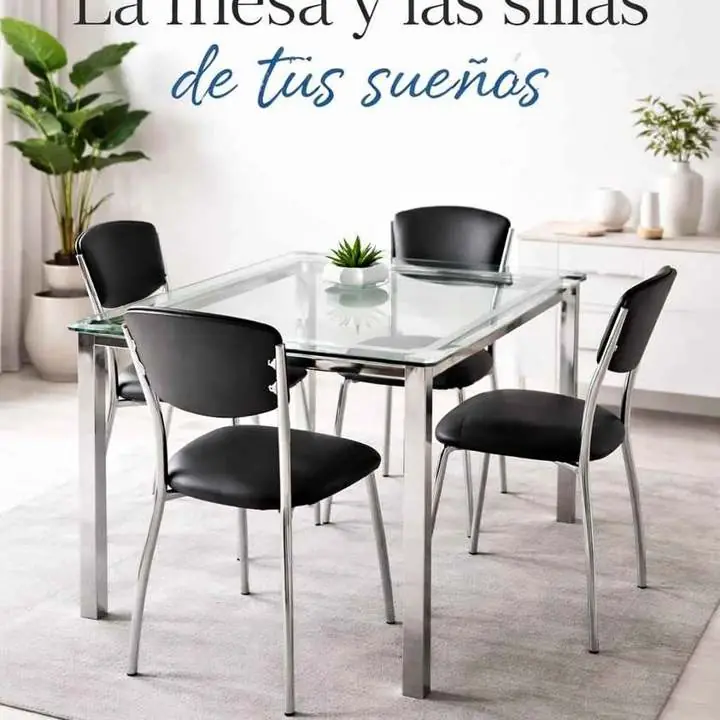 Juego de mesa y sillas