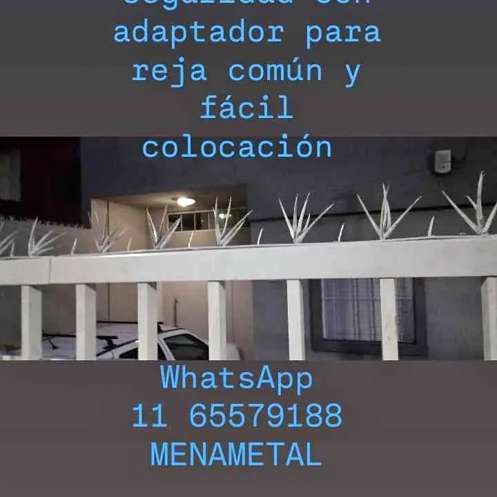 Pinches de cerco con adaptador para reja