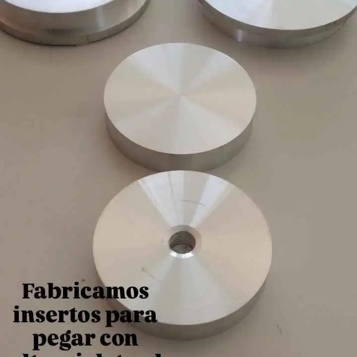 Pegado y fabricación de insertos para soldar con ultra violeta al vidrio