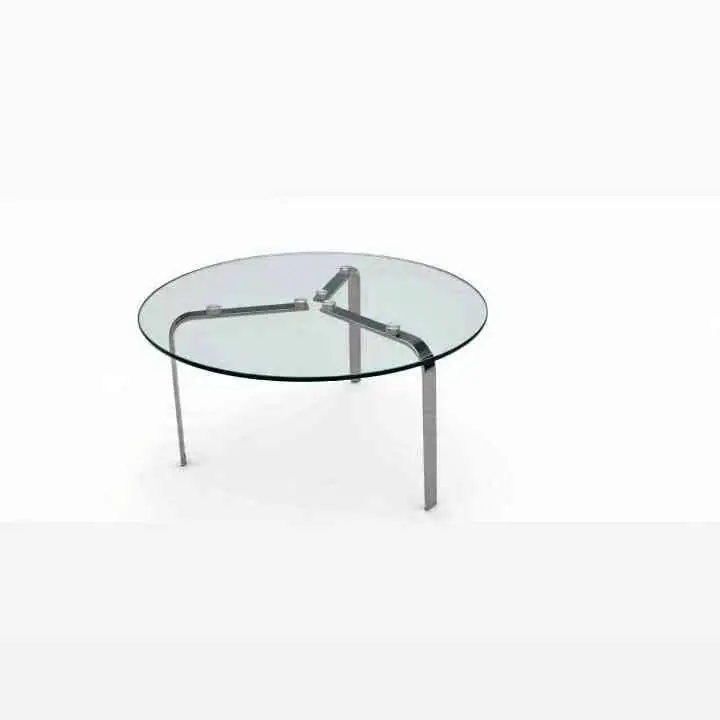 Mesa ratona cristal redonda