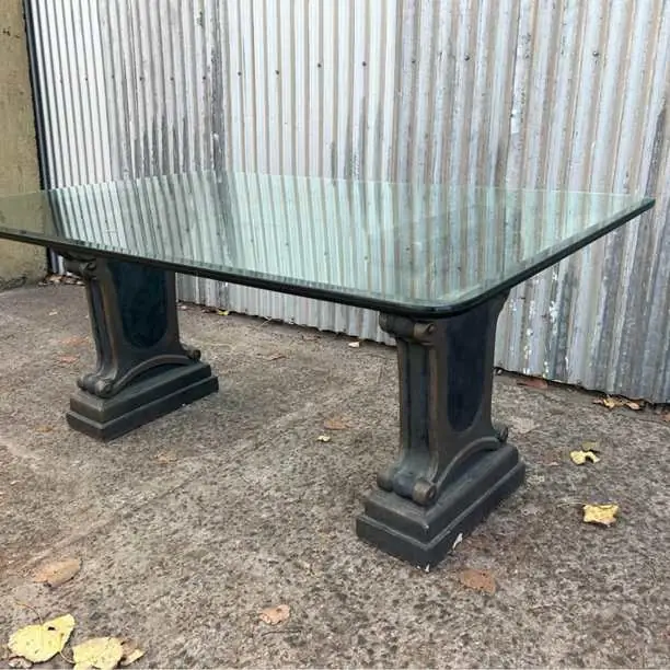 Oferton mesa con vidrio de comedor