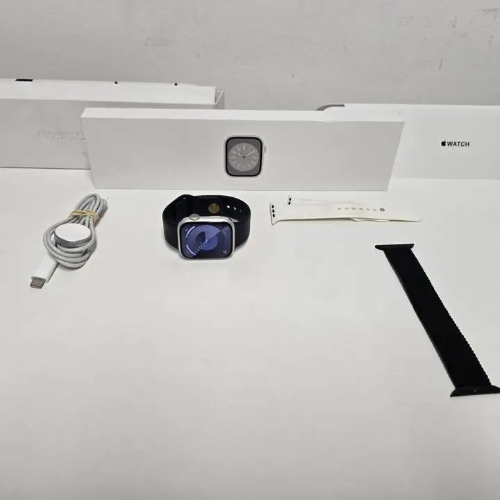 Apple watch serie 8 45mm lte + base de carga bat 98% + mallas