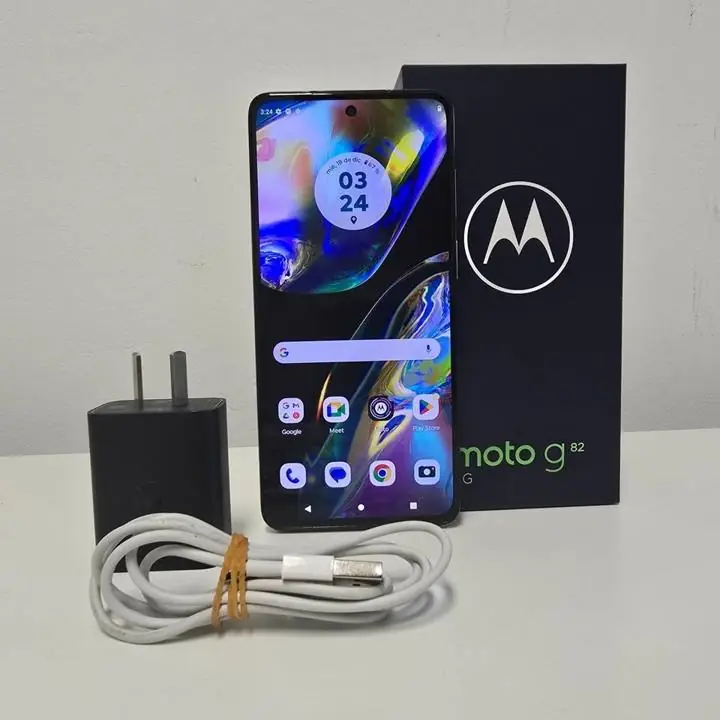 Motorola g82 cargador y cable + caja