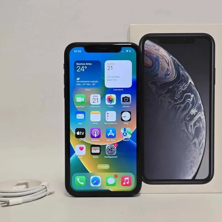 iPhone XR 64GB con cable y caja 76%