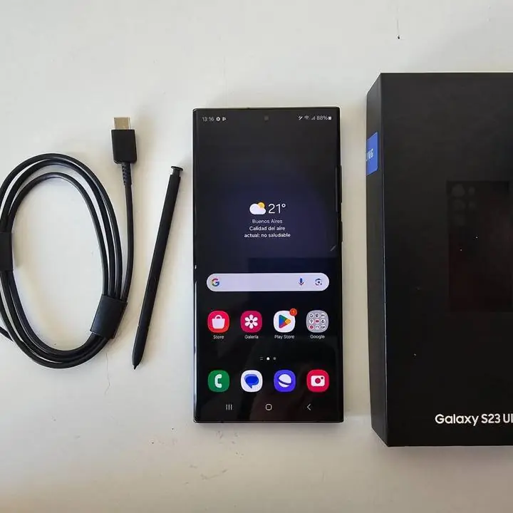 Samsung galaxy S23 ultra 256gb + cable + caja
