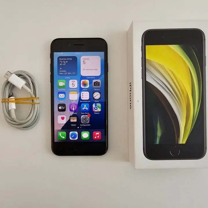 iPhone se 2 gen 128gb bat 80% + caja y cable