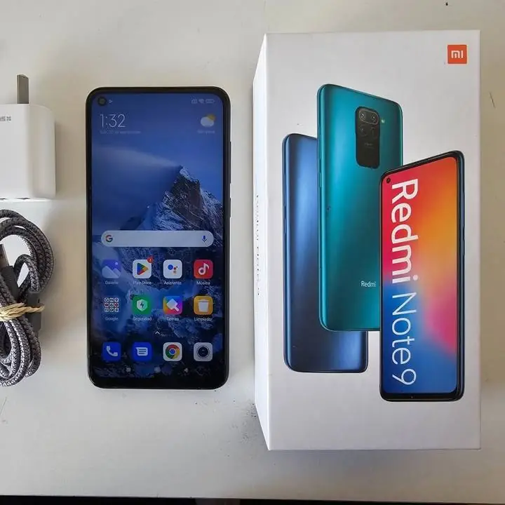 Redmi note 9 64gb cargador + cables + caja