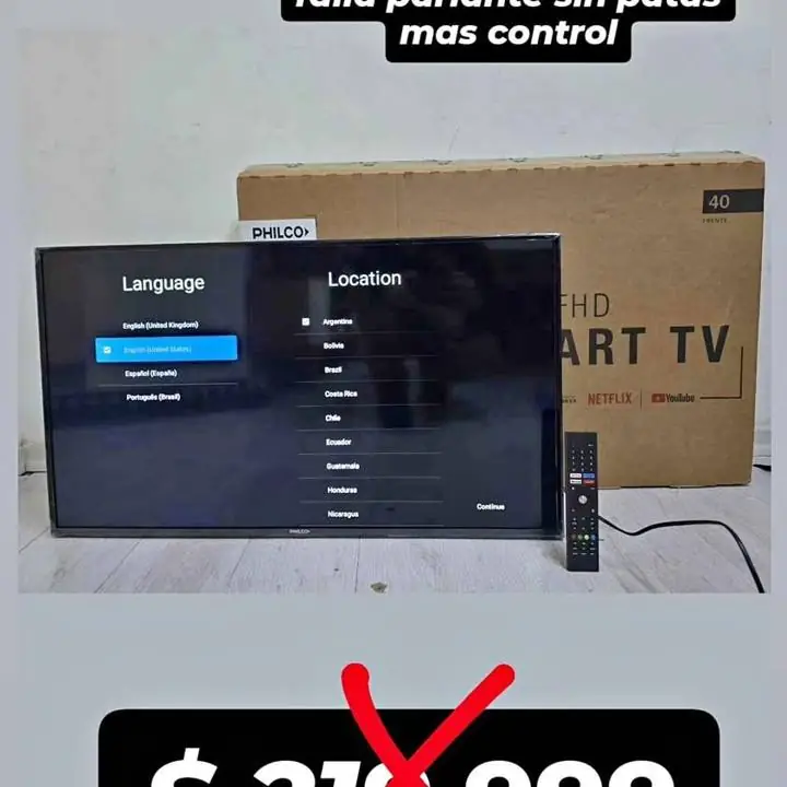 Philco 40" smart tv 91PLD40