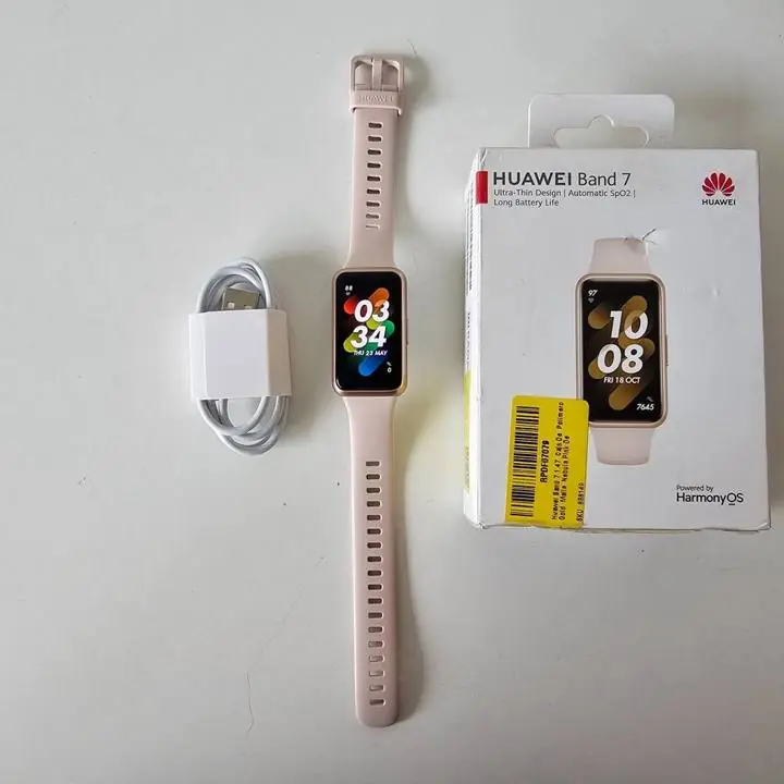 Huawei band 7 original gold 1.47 + caja y cable