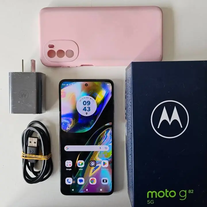 Moto g82 128gb + cargador y cable + caja