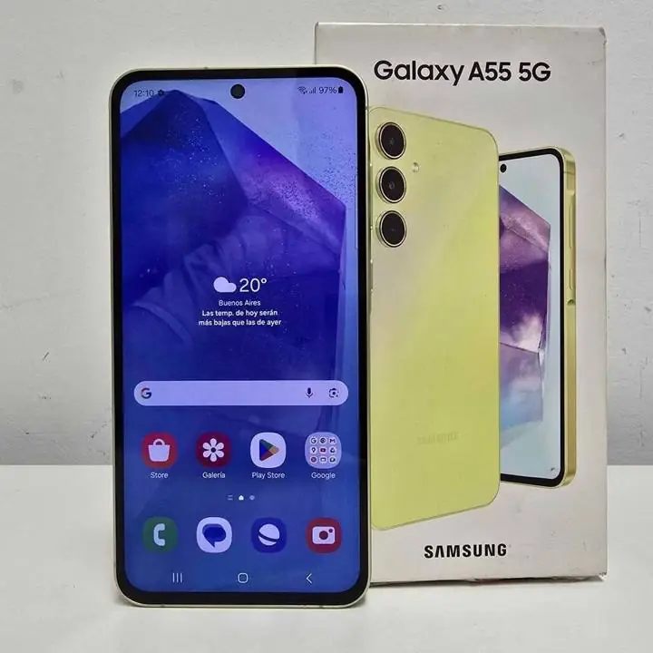 Samsung Galaxy A55 Amarillo 128gb 8gb Ram con Caja Y Cable