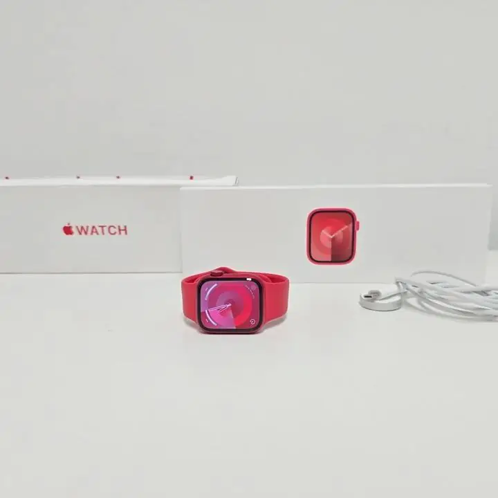 Apple watch serie 9 41mm bat 100% + base de carga y caja
