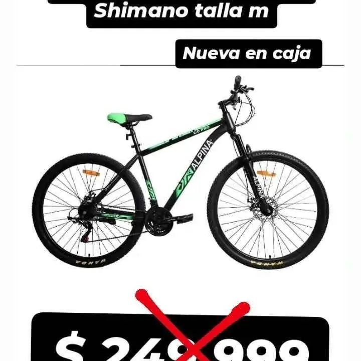Bicicleta Alpina 2.0 Mtb 29 21 Vel. Freno Caliper Shimano talla m