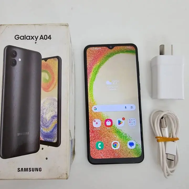 Samsung a04 128gb 4gb ram + caja y cable