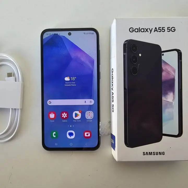 Samsung A55 128gb 8gb ram + caja azul