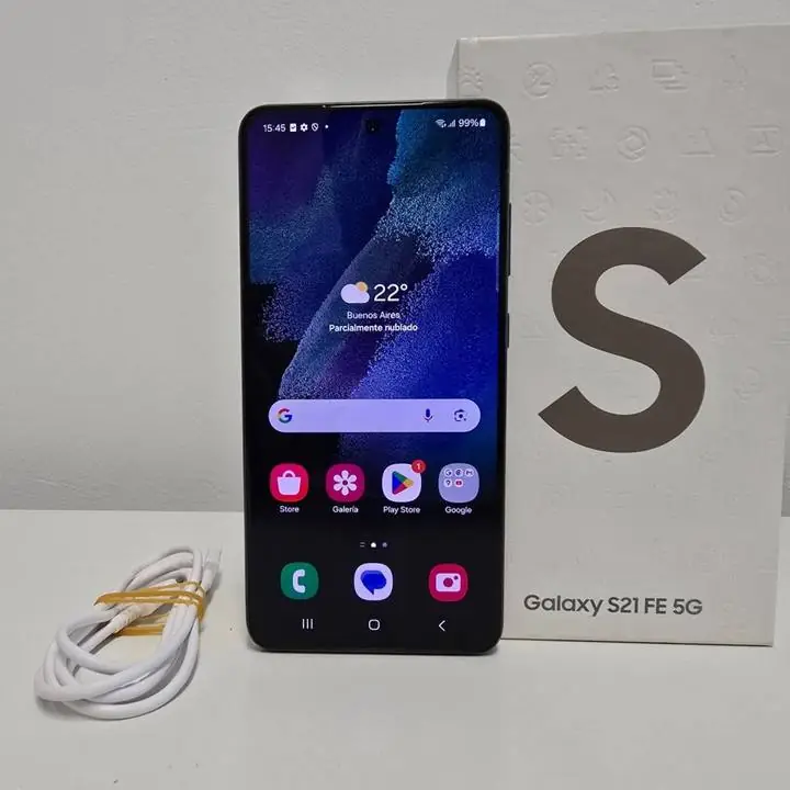 Samsung s21 fe 5g 128gb + cable + caja
