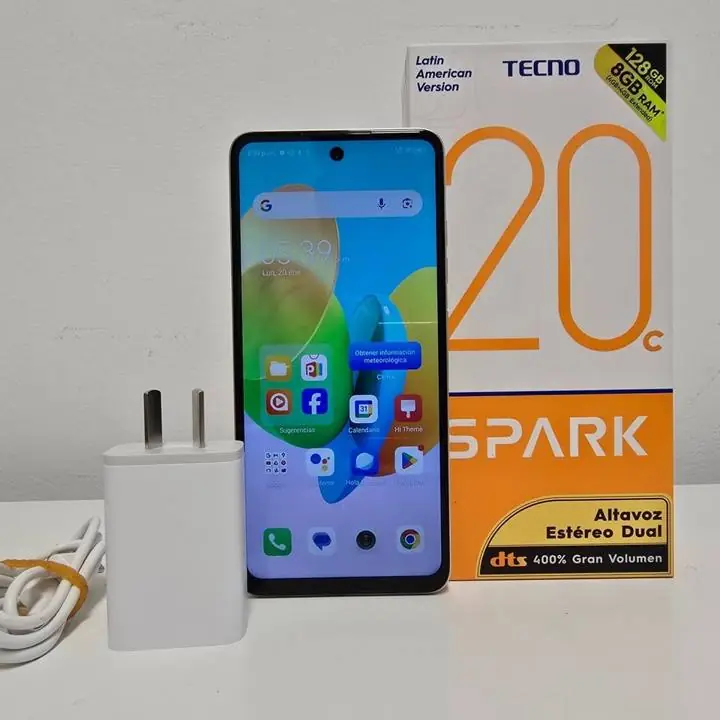 Tecno spark 20c 128gb + caja + cable y caja
