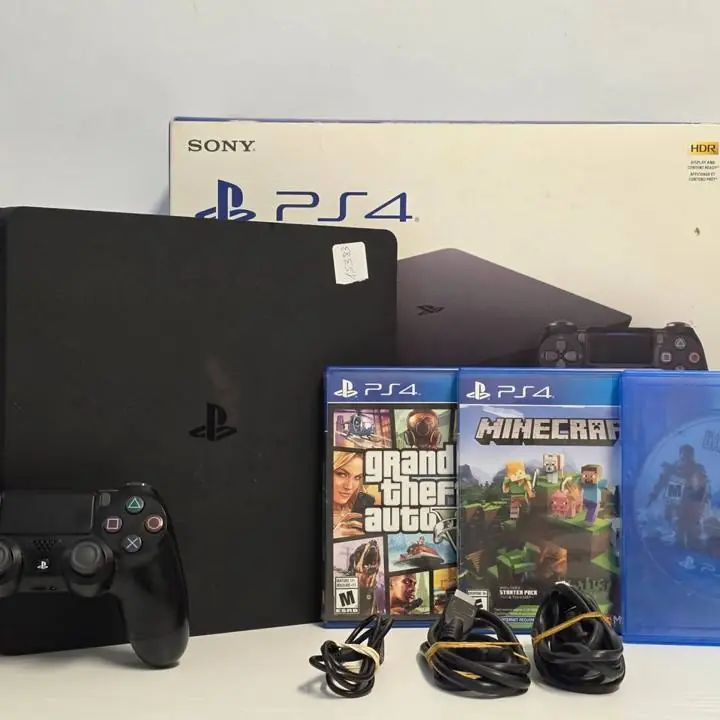 PlayStation 4 Slim 1tb + control + juegos y cable