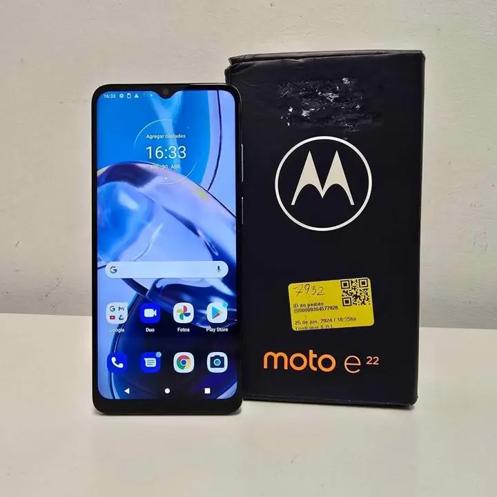 Motorola e22 64gb + caja