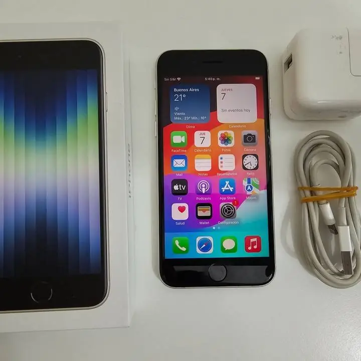 iPhone se 64gb bat 85% + cable + cargador