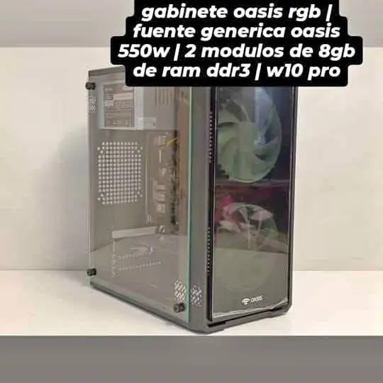 PC armada intel core i7-2600K 16gb ram 2x8gb | ssd 480gb | nvidia geforce gt 740 4gb vram
