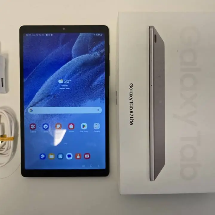 Samsung Tab a7 Lite 32gb 3gb ram + cargador y cable