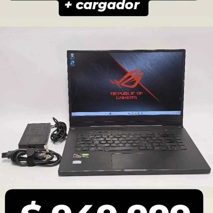 Notebook Asus Zephyrus G Ryzen 7 3750H 16g ram geforce 6gvram 500g ssd + cargador