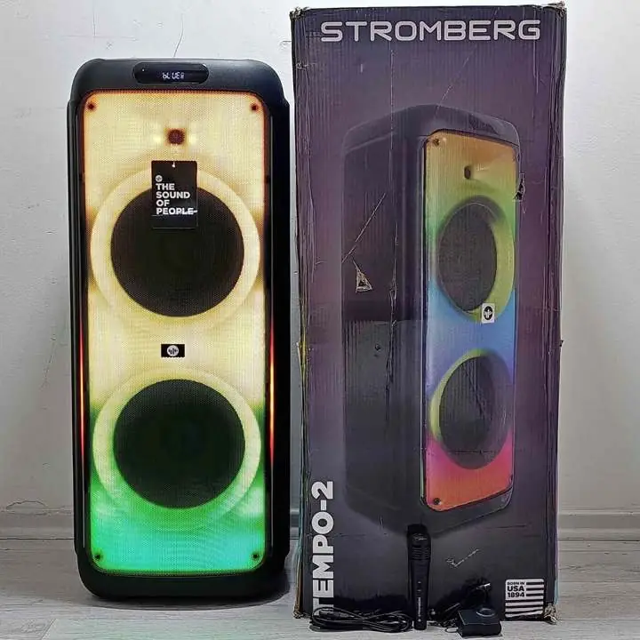 Parlante portátil Stromberg tempo 2 con Bluetooth 120w negro en caja