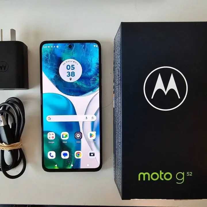 Moto g52 128gb + cable + cargador + caja