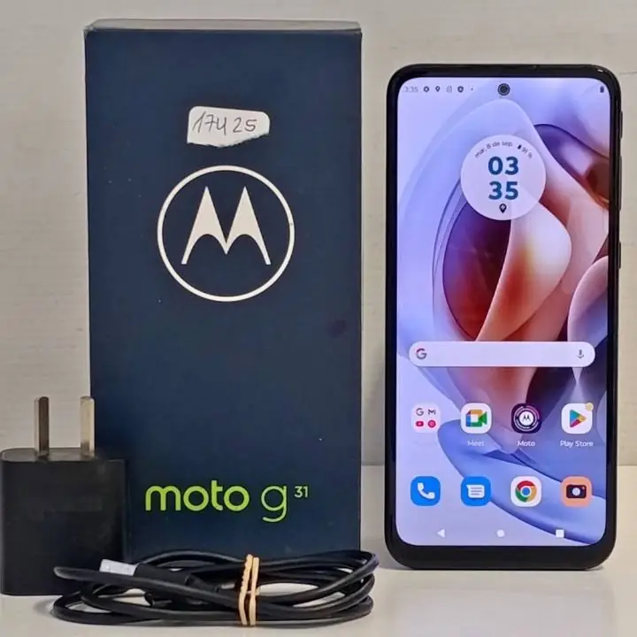 Motorola G31 128gb ram 4gb ROM en caja c cargador
