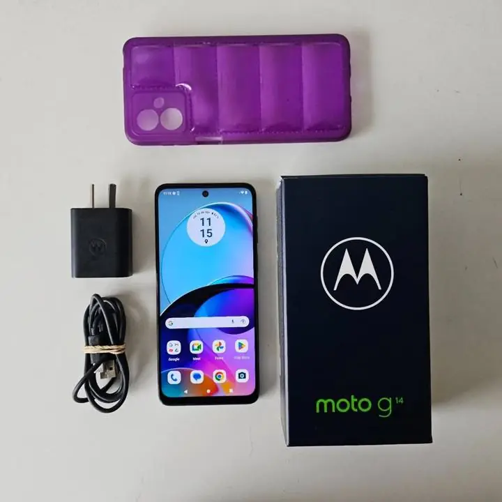 Moto g14 128gb + caja cable y cargador